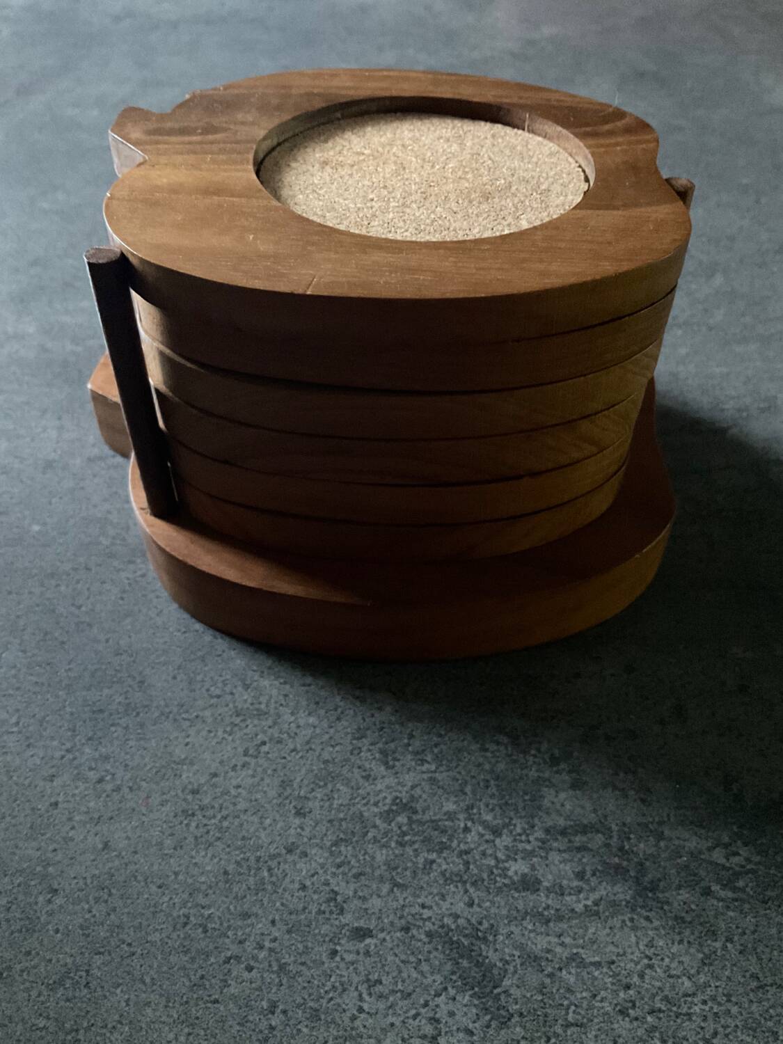 Series 6 vintage teak coasters