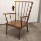 Fauteuil Baumann modèle éventail 1970 bois courbé