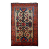 Handmade antique Persian Kurdish rug 122cm x 183cm 1900s