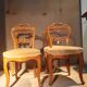 Serie de 4 chaises en frêne blond