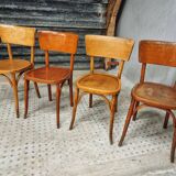 Old French cafe chairs set of 4 pcs