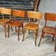 Old French cafe chairs set of 4 pcs