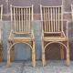 Chaises en bambou et rotin (lot de 6)