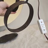 Lampe brutalist ferre forgé cendrier wavy