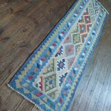 Handmade Persian Qashqai hallway rug 209x64cm