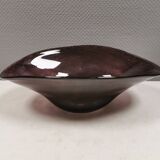 Large dish in several layers of glass, in a beautiful purple colour 1980s