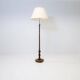 Organic whirlwind floor lamp in stained birch, Art Deco, Sweden, 1940s.