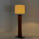 Lampe de sol en teck des années 50 italienne