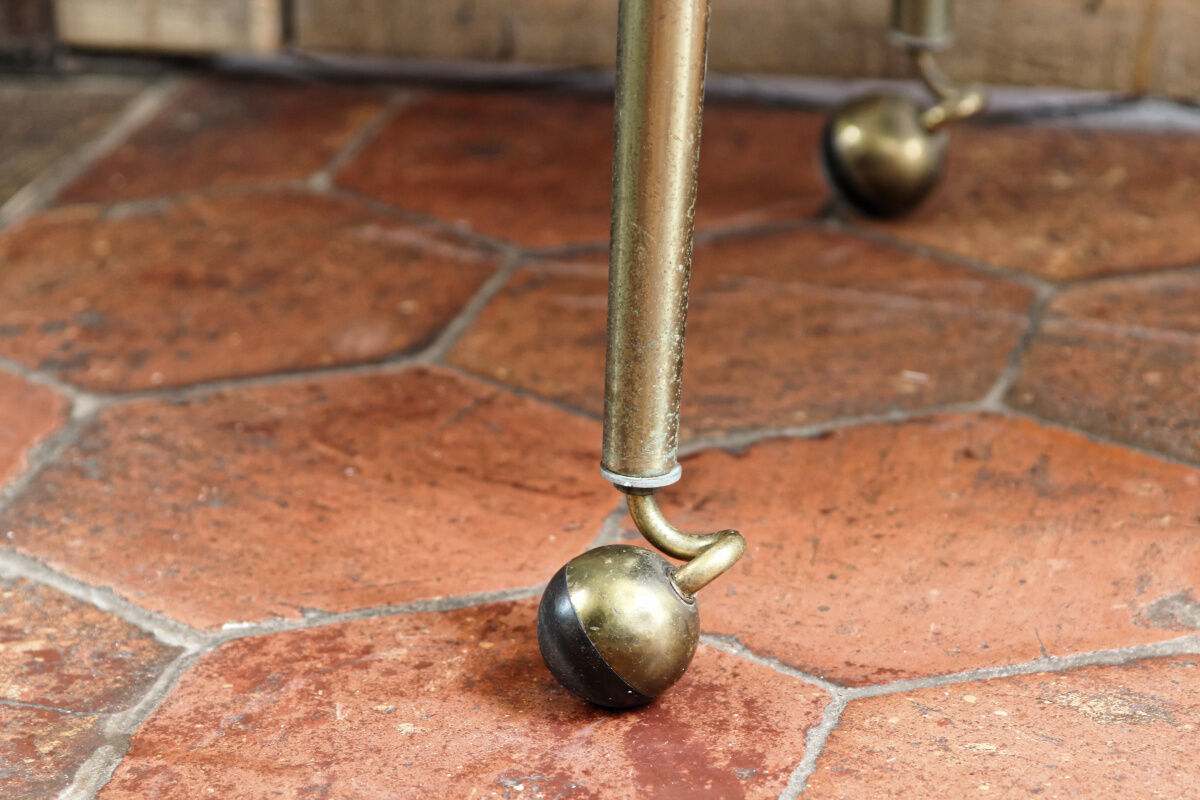 Metal rolling table, 60s