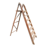 Old oak painter's stepladder