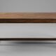 Large Antique Coffee Table – Country Style & Brass – 137cm