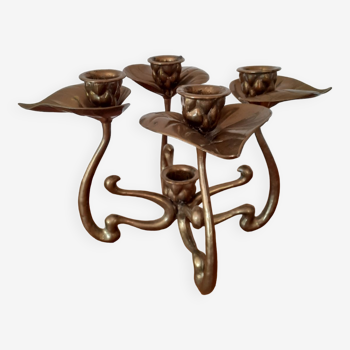 Art Nouveau 5-light candlestick