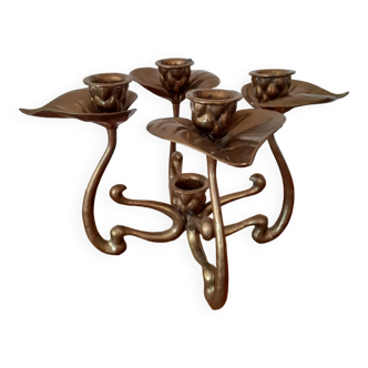 Art Nouveau 5-light candlestick