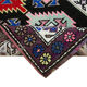 Hand-knotted decorative turkish purple runner carpet 88 cm x 384 cm