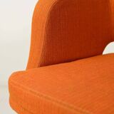 Pair of orange Oslosund armchairs by Kinnarps, 1950s
