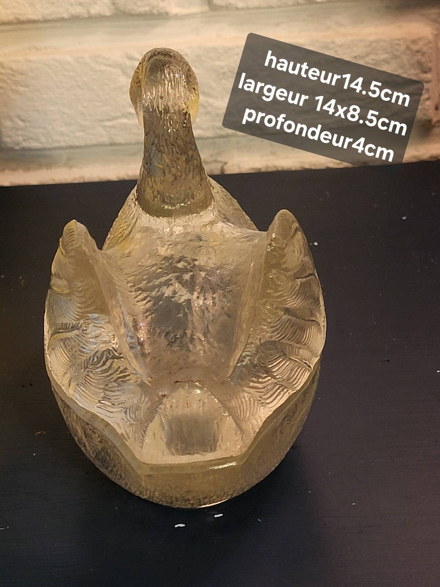 Swan butter dish