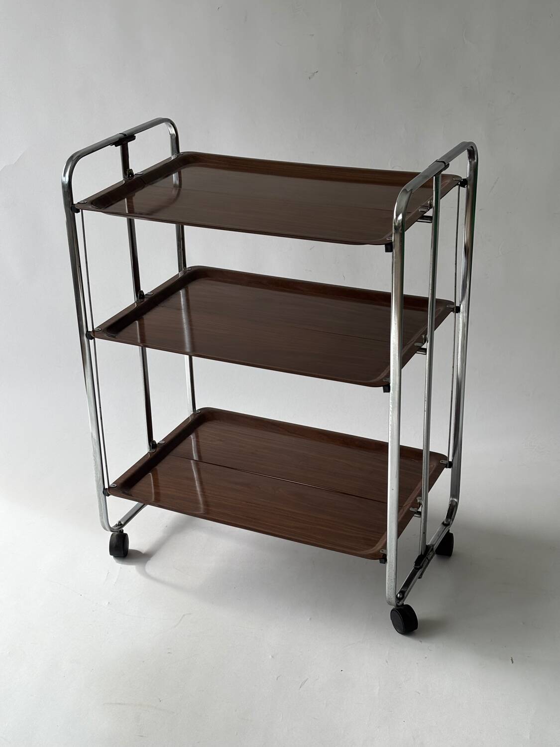 Mid-century folding dessert table, Germany 1970.