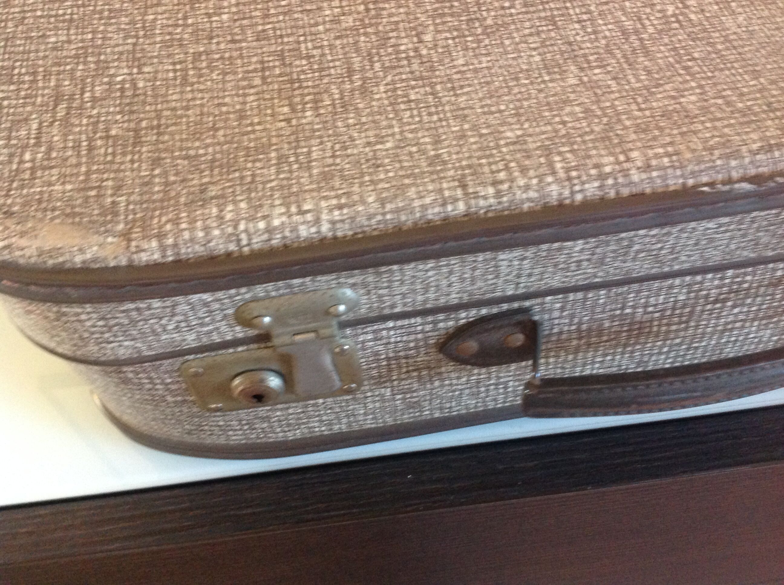 Suitcase gray vintage