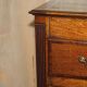 Georgian oak commode with a folding top, English, 18th century.