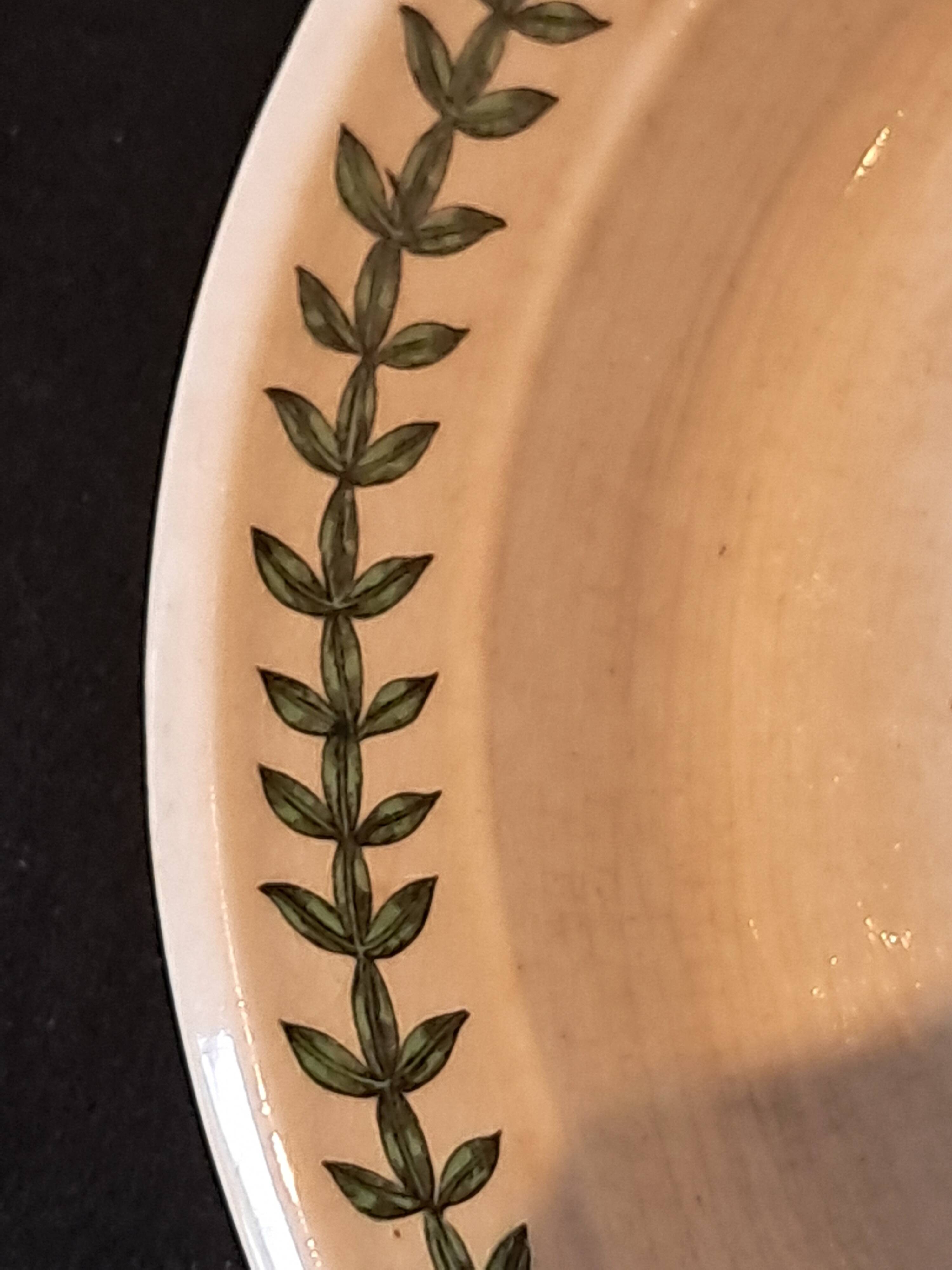 Plat De Service Ovale En Faïence Anglaise Portmeirion Botanic Garden Avec H