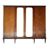 Armoire/bibliothèque en bois, années 1950/60