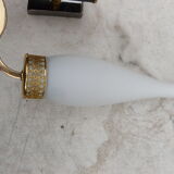 Applique double bras vintage noire et dorée