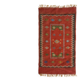 Soumak Kilim Rug in Wool – 95x52cm