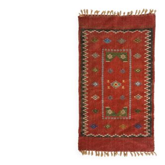 Soumak Kilim Rug in Wool – 95x52cm