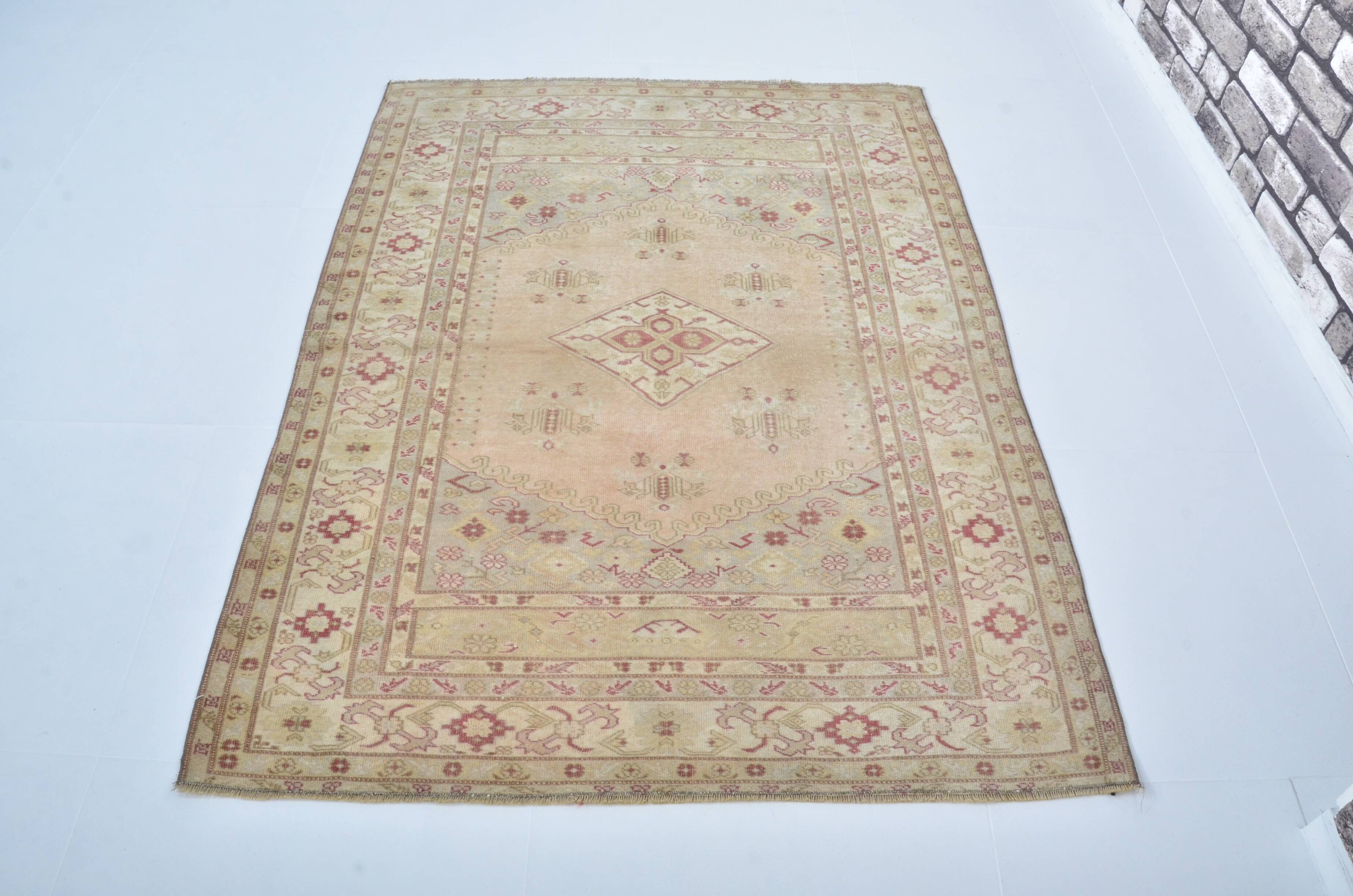 Handknotted Floor Vintage Rug sku3436