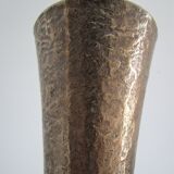 Solid bronze vase brutalist 70s