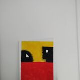 Signed abstract painting