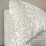 Modular corner sofa white pluche 7 elements