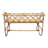 Vintage rattan planter