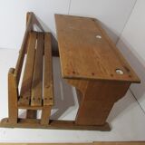 Light oak school desk