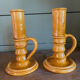 Pair of ceramic candle holders from Biot