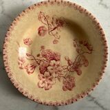 Hollow plate ironstone Gien capusine 1862