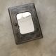 Gray metal medicine cabinet