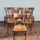 Series of 6 vintage restaurant bistro chairs - 1950s
