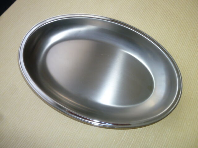 Large stainless steel bread basket contrast guy derenne normandy model