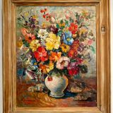 Still life with wild flowers, signed, early 20th century
