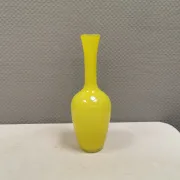 Swedish glass vase from the 1980s in a lovely yellow colour.