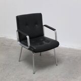 Executive leather armchair by Egon Eiermann for Wilde + Spieth, 1960s