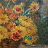 Painting Still Life with bouquet