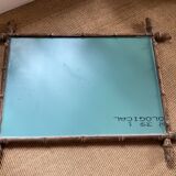 Vintage bamboo mirror 80x60cm