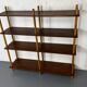 Mid-century modernist teak stick wall cabinet attributed to Willem Lutjens for Gouda Den Boer, 1950s