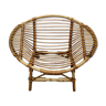 Children's lemon rattan chair