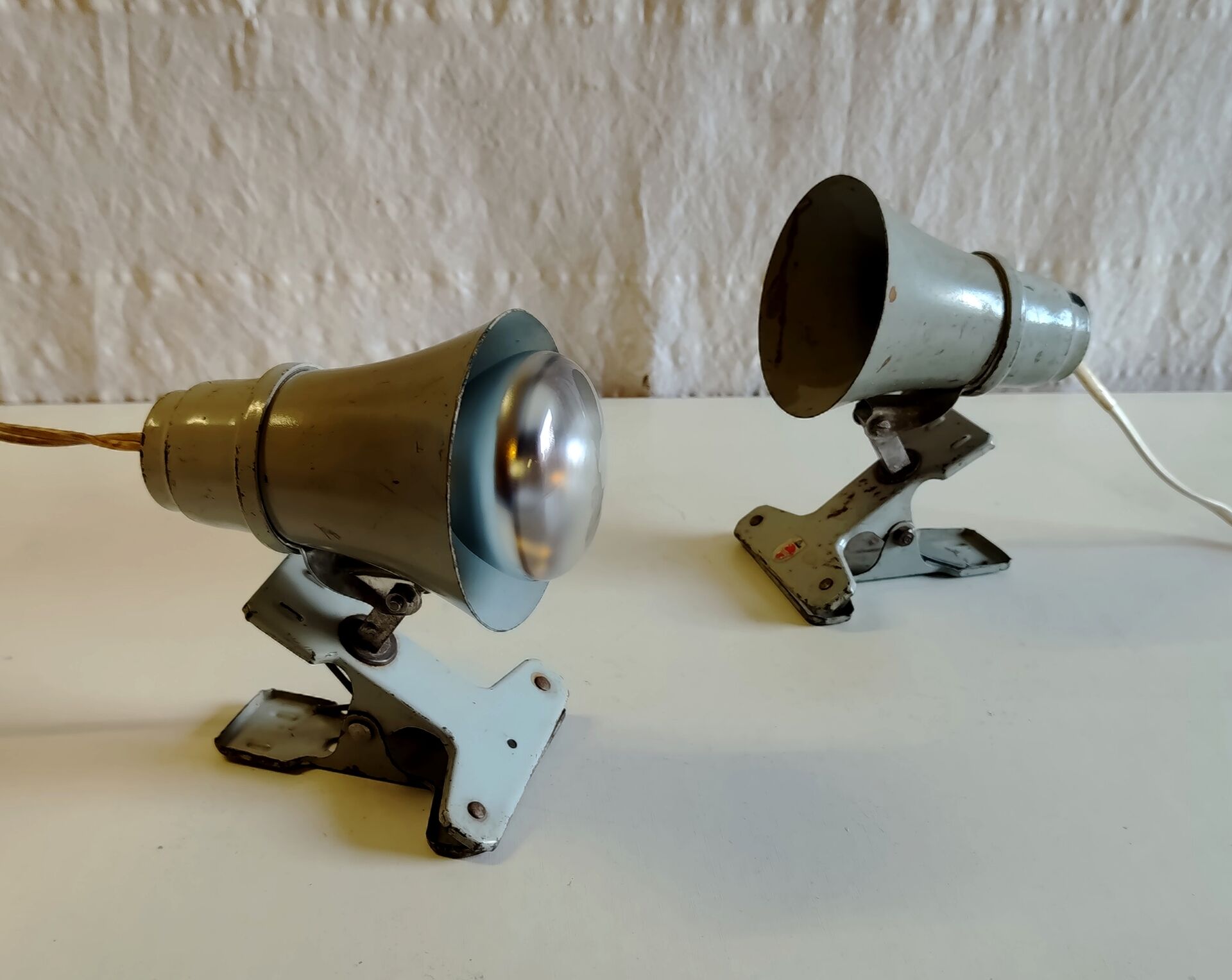 Articulated clamp spotlight by Philips - 1950s/60s