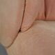 Armchair Ligne Roset, pastel orange color, France, circa 1990