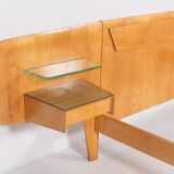 1950’s Mid-Century Italian Modern double bed frame from Vittorio Dassi