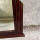 Large mirror of vintage art deco wooden fireplace 119 cm / 93 cm